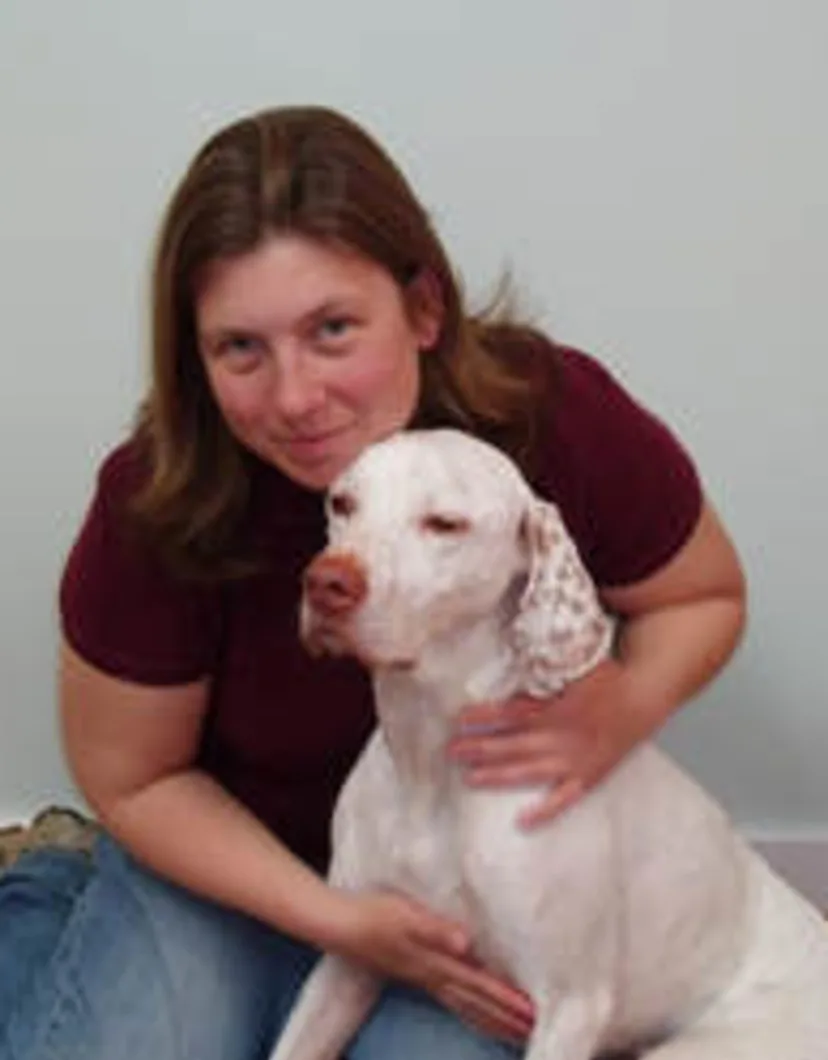 Allison Brudney with dog